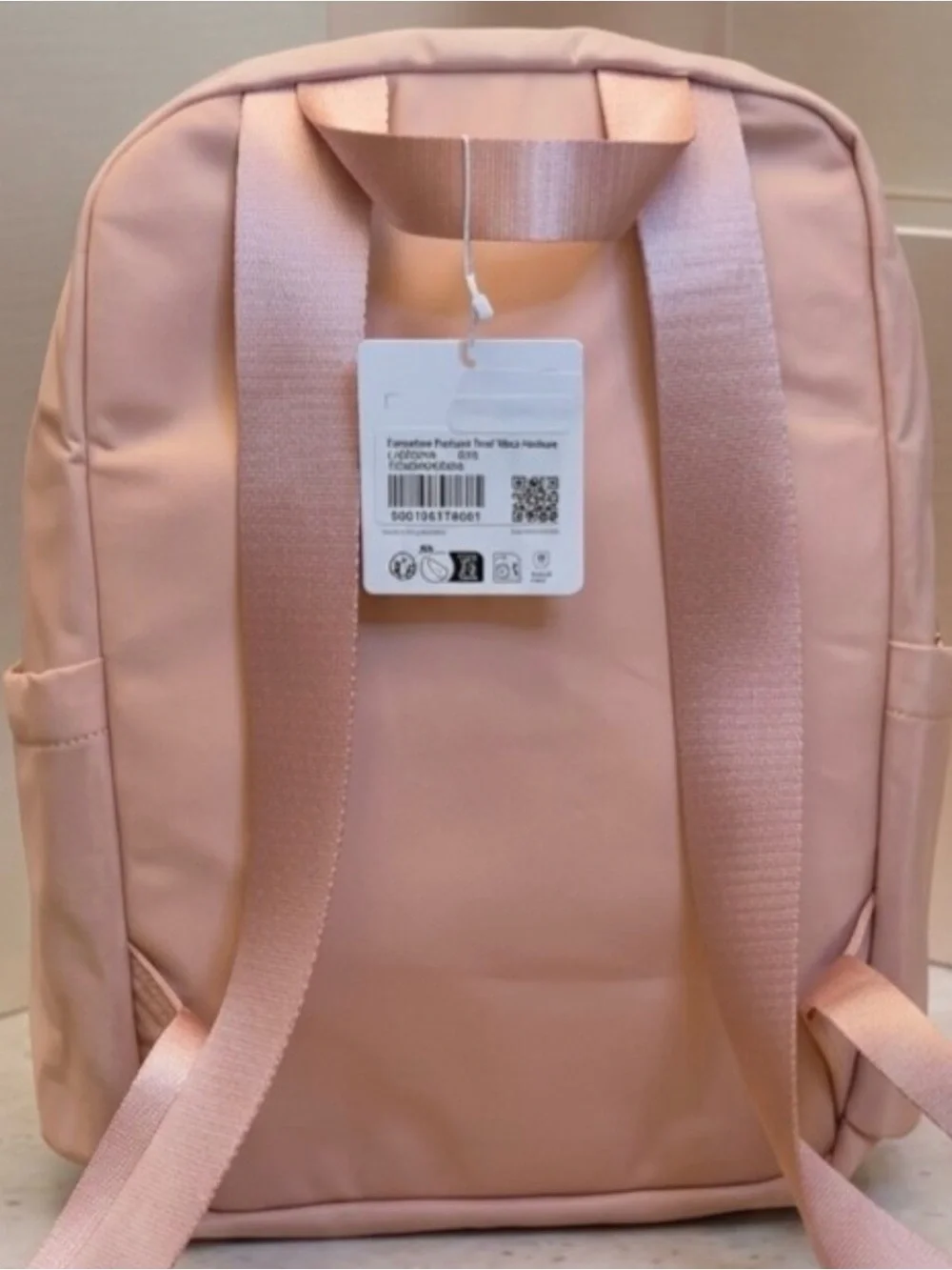 Lululemon Everywhere Backpack 11.5L Tea Rose Metal Hardware Rose Gold